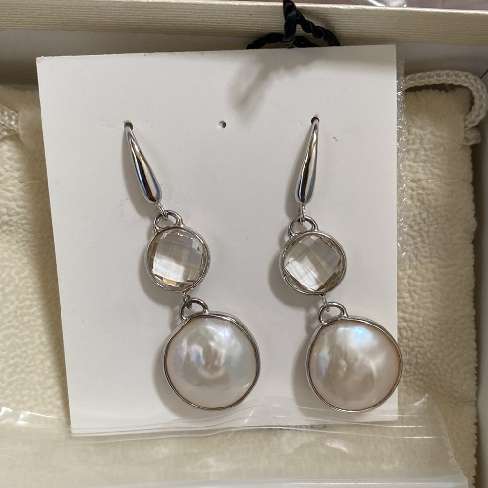 Honora Pearl and Crystal Earrings